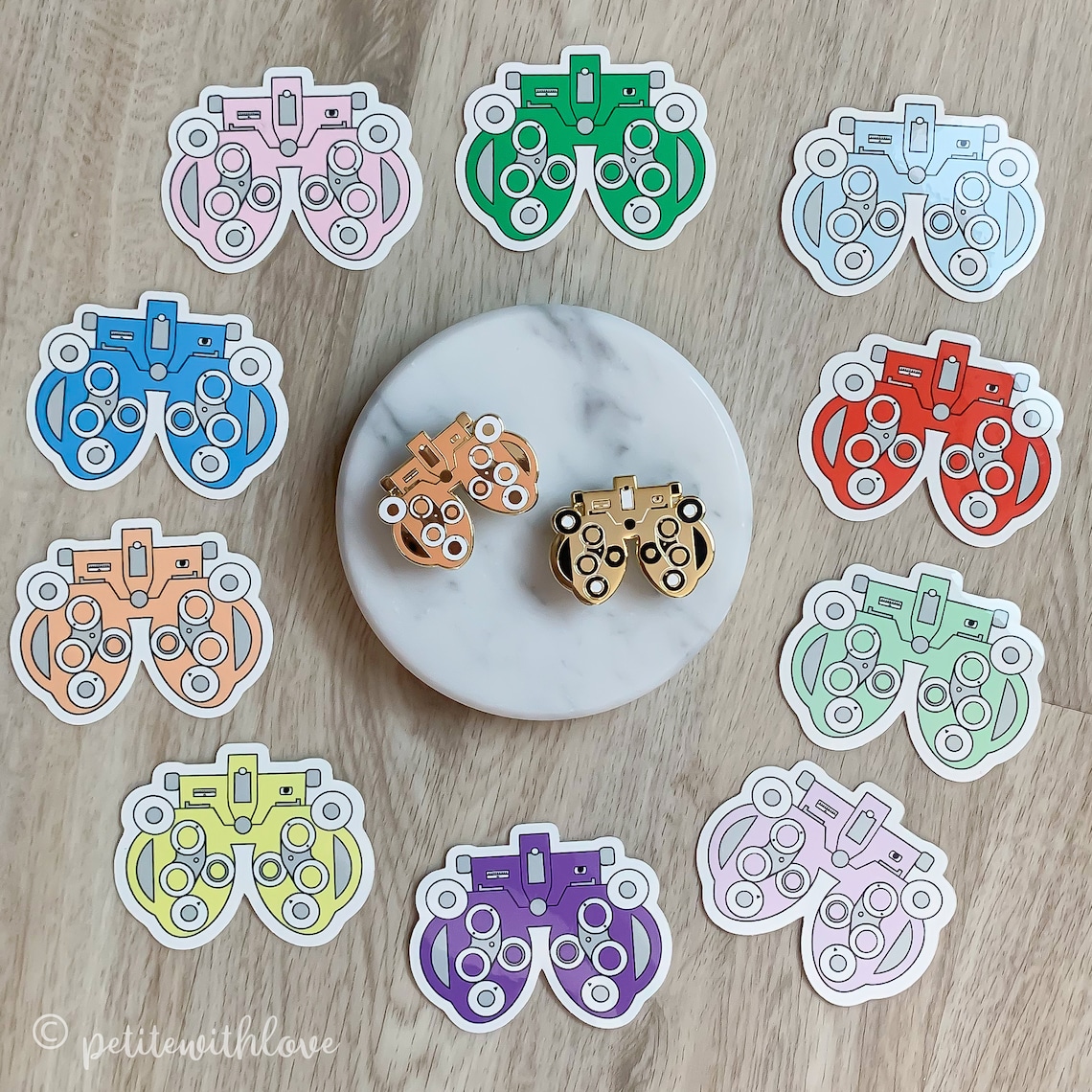 Gold Optometry Enamel Pin Optometrist Eye Doctor Graduation Etsy UK