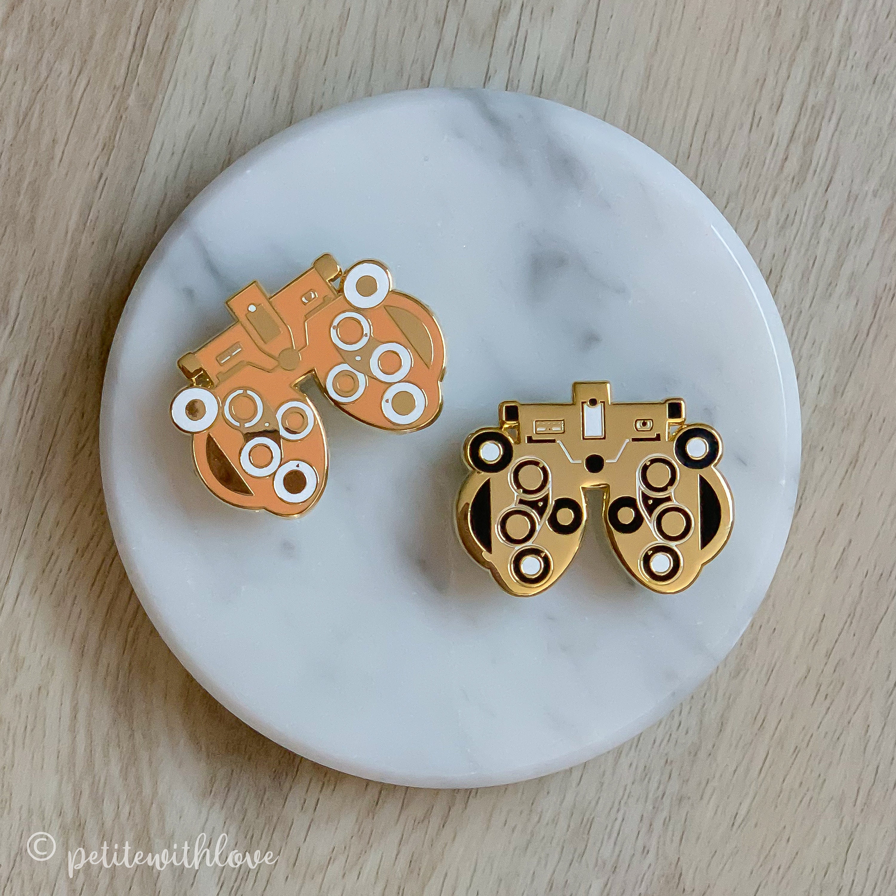 Gold Optometry Enamel Pin Optometrist Eye Doctor Graduation Etsy