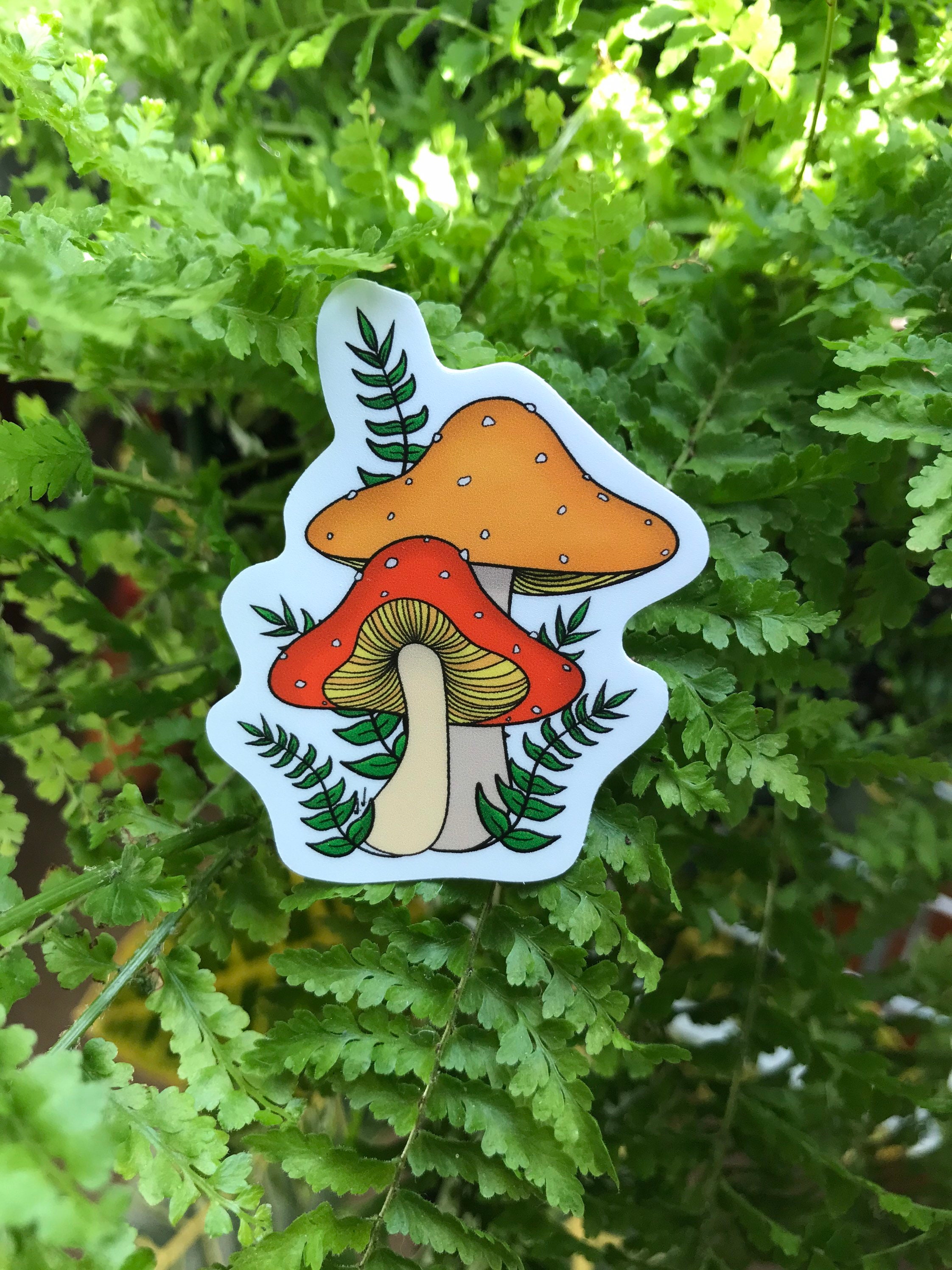 Mushroom Sticker Etsy