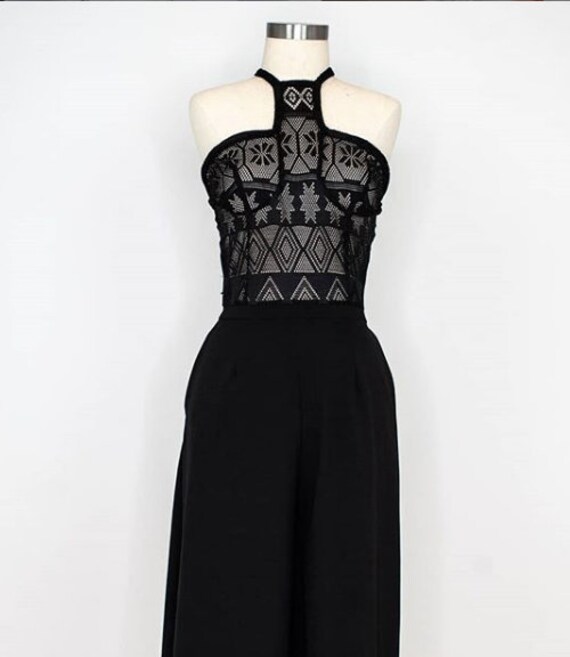 lace jumpsuit for wedding guest