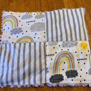 NEW! The Comfort Square -  Cotton & Minky Baby Lovey // New Baby Gift / Customizable / Personalized / Comfort Blanket / Toddler Gift