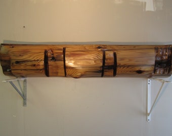 Driftwood Fireplace Mantel w/ Shelf Handcrafted Western Red Cedar 58"x12"x7"