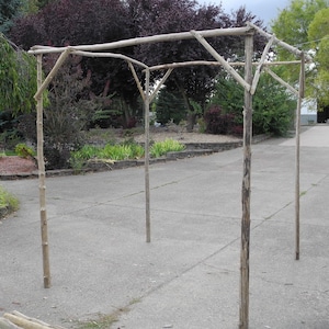 Driftwood Chuppah Wedding Arch Arbor Canopy Huppah Jewish Wedding Ceremony H 7 ft x W 6ft Free Standing CH1 image 1