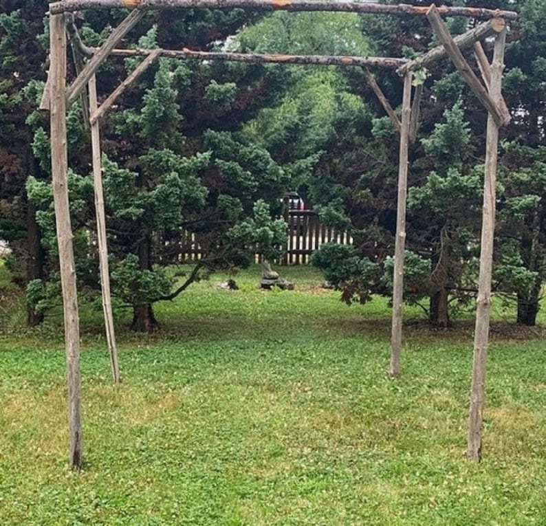 Driftwood Chuppah Wedding Arch Arbor Canopy Huppah Jewish Wedding Ceremony H 7 ft x W 6ft Free Standing CH1 image 7