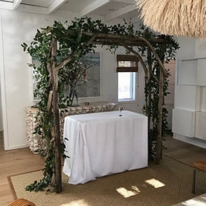 Driftwood Wedding Arch Four Post with Trellis Top 6ft x 7ft Opening Self Standing Free Shipping 30 Driftwood Pieces AR2 image 6