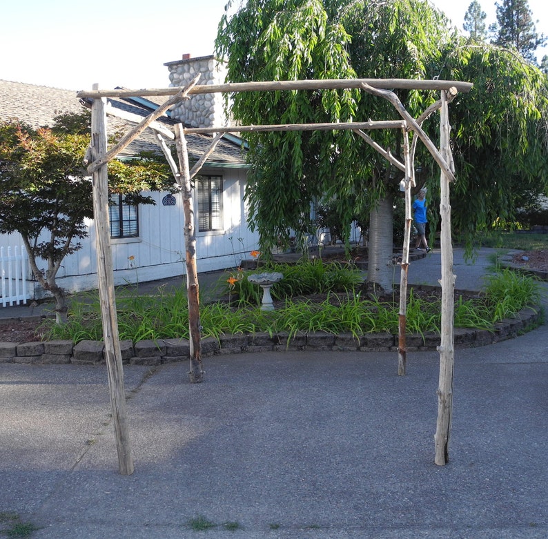 Driftwood Chuppah Wedding Arch Arbor Canopy Huppah Jewish Wedding Ceremony H 7 ft x W 6ft Free Standing CH1 image 3