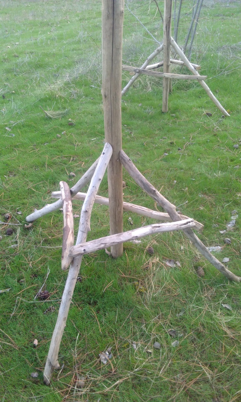 Driftwood Wedding Ceremony Arch Rustic Garden Wood Arbor