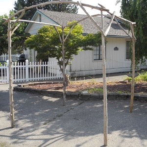 Driftwood Chuppah Wedding Arch Arbor Canopy Huppah Jewish Wedding Ceremony H 7 ft x W 6ft Free Standing CH1 image 2