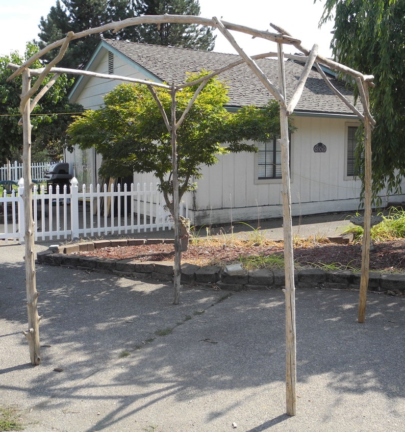 Driftwood Chuppah Wedding Arch Arbor Canopy Huppah Jewish Wedding Ceremony H 7 ft x W 6ft Free Standing CH1 image 2