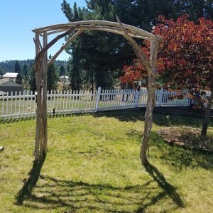 Driftwood Wedding Arch Four Post with Trellis Top 6ft x 7ft Opening Self Standing Free Shipping 30 Driftwood Pieces AR2 image 4