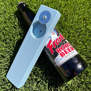 Wooden Bottle Opener - Blue