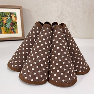 Retro Pleated Lamp Shade, Polka Dot Lampshade for Pendant Light, Retro Lamp Shades for Wall Lamp Table Lamp.
