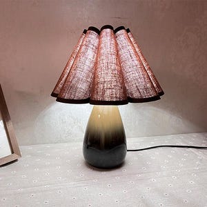 Brown Lampshade for Table Lamp, Custom Light Shade,  Hanging Lamp Shade, Retro Lampshades, Available in 14 colors