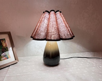 Pantalla marrón para lámpara de mesa, Pantalla de luz personalizada, Pantalla de lámpara colgante, Pantallas de lámpara retro, Disponible en 14 colores