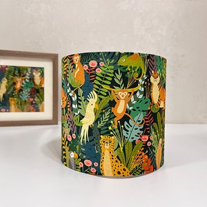 Animal Pattern Lamp Shade, Zoo Pattern Lampshade For Table lamp Floor Lamp, Children&#39;s Lamp Shades.