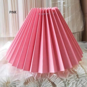 Pleated Lampshade, Retro Lampshade for Table Lamp Standing Lamp Wall Lights and Chandelier, Creative Pleats Lampshade for Desk Lamps. zdjęcie 8