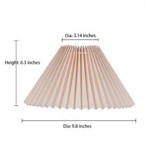 Pleated Lampshade, Retro Lampshade for Table Lamp Standing Lamp Wall Lights and Chandelier, Creative Pleats Lampshade for Desk Lamps. image 2