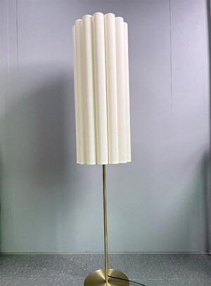 Abat-jour Tambour Tissu Beige - 25,4 Cm Haut/Bas X 33 Cm Hauteur - Pour Lampe De Table, Lampadaire - Montage Facile