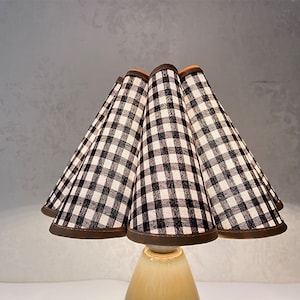 Retro Plaid Lampshade, Brown Check Lamp Shades for Table Lamp, British Plaid Style Lampshades for Pendant Lights Floor Lamp and Wall Lamp.