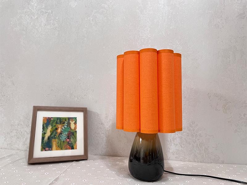 Vintage orange lamp - Etsy 日本