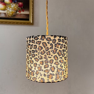 Leopard Lampenschirm, Stehlampenschirme, Stehlampenschirme, Wandlampenschirm, Tischlampenschirme.
