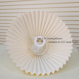 Pleated Lampshade, Retro Lampshade for Table Lamp Standing Lamp Wall Lights and Chandelier, Creative Pleats Lampshade for Desk Lamps. zdjęcie 3