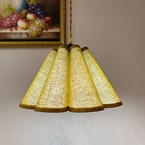 Custom Fabric Lampshades, Handmade Pleated Shades, Linen Lamp Shades, Available in 14 colors.