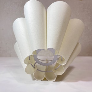 Abat-jour plissé, abat-jour en tissu plissé pour lampe de table, abat-jour pour lampadaire, applique murale lustre, abat-jour crème rétro. image 6