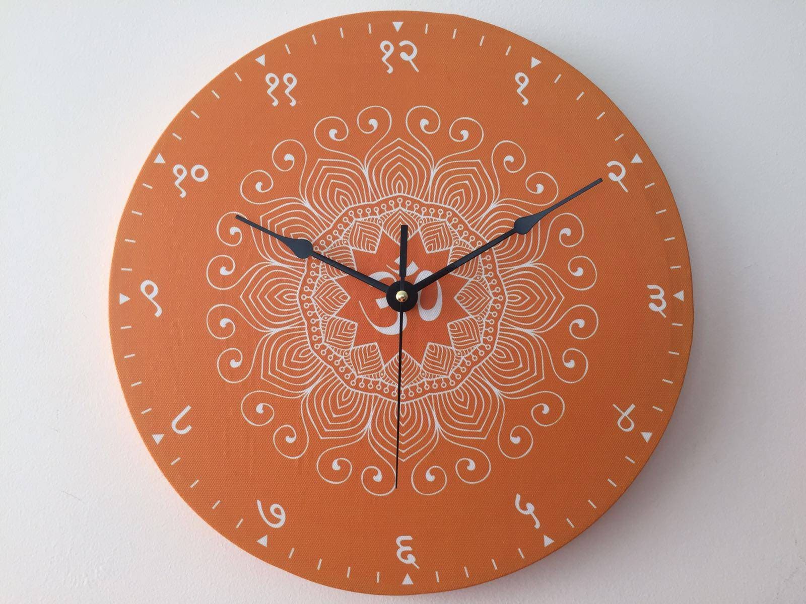SUNYoga Clock Wall Clock Yoga Gift Decor Yoga Asanas Etsy