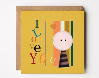 Carte de Saint Valentin imprimable, Saint Valentin numérique, carte de Saint Valentin, je t'aime carte, carte d'amour, cadeau pour lui, cadeau pour elle, carte abstraite