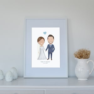 First wedding anniversary, 1st wedding anniversary gift, Paper anniversary gift, 1st anniversary gift for him, 1st anniversary gift for her