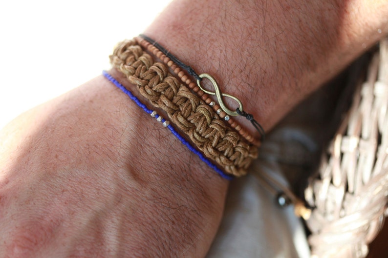 Infinity bracelet for men,men/'s bracelet with a Black infinity charm endless love Men/'s Infinity bracelet friendship bracelet