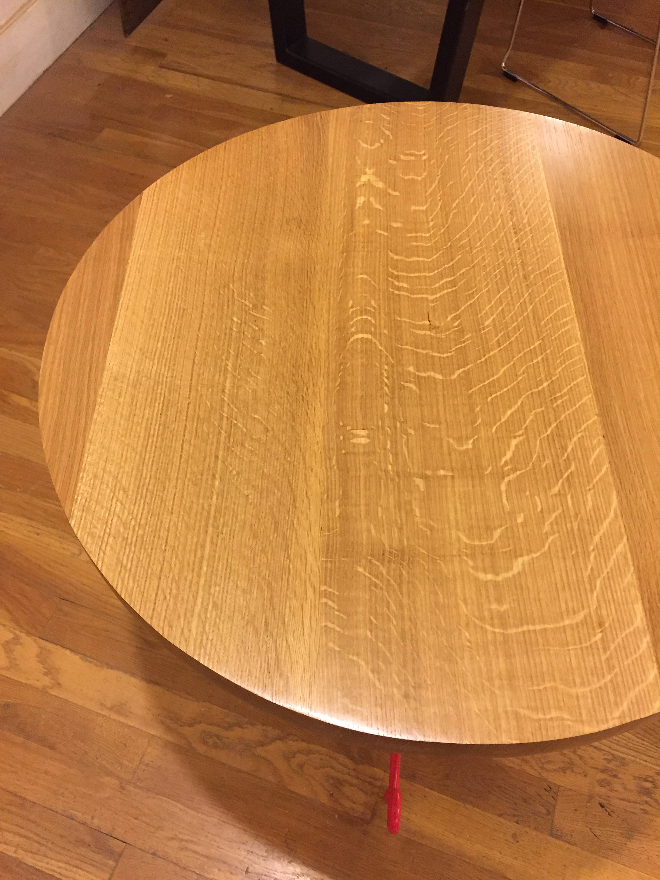 29 Round Quarter Sawn Oak Table from Stump Standards Etsy