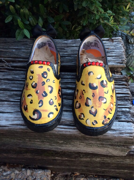 cheetah canvas shoes