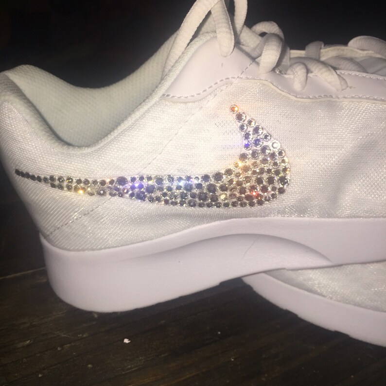 nike shoes with bling swoosh