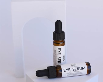 CAFFEINATED EYE SERUM // Night Treatment // Essential Oils // Reduce Dark Circles & Bags // Infused with Coffee // Natural Skincare