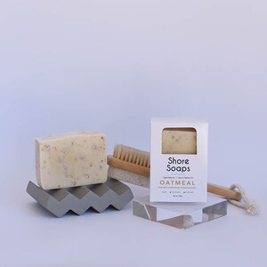Oatmeal Vanilla Soap // Psoriasis Ezcema // Vegan // Ground Oats Kaolin Clay // Bar Soap // Body Soap // Gifts Under 10 Self Care image 5
