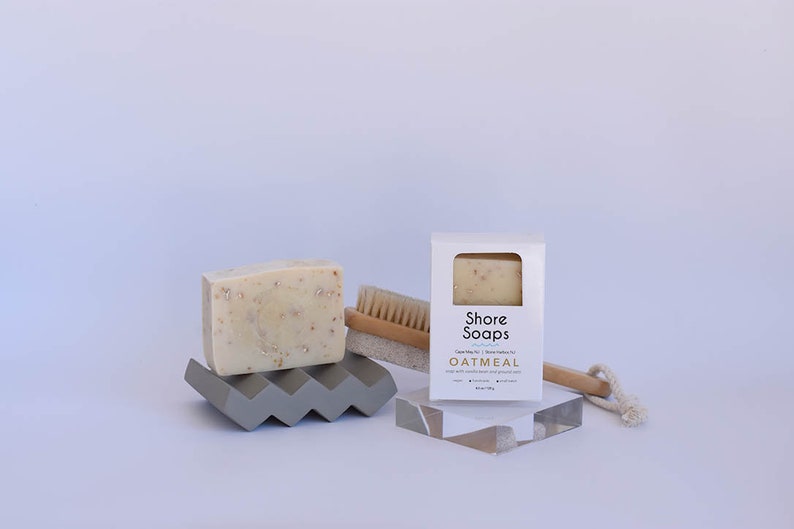 Oatmeal Vanilla Soap // Psoriasis Ezcema // Vegan // Ground Oats Kaolin Clay // Bar Soap // Body Soap // Gifts Under 10 Self Care image 5