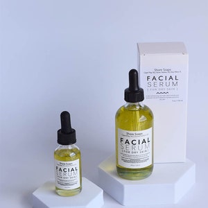 FACIAL SERUM // For Dry Skin // Made with Essential Oils // Avocado Olive Oil // Moisturizer Toner // Spirulina // Travel Full Size image 2