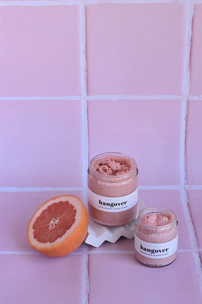 HANGOVER CURE // Sugar Scrub // Essential Oils // Exfoliating // Vitamin E Oil // Natural Skincare // Grapefruit Self Care image 9