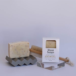 Oatmeal Vanilla Soap // Psoriasis Ezcema // Vegan // Ground Oats Kaolin Clay // Bar Soap // Body Soap // Gifts Under 10 Self Care image 4