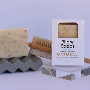 Oatmeal Vanilla Soap // Psoriasis Ezcema // Vegan // Ground Oats Kaolin Clay // Bar Soap // Body Soap // Gifts Under 10 Self Care image 3
