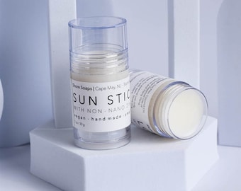 SUN STICK SPF Chemical-Free // Made with Essential Oils // Coconut Oil Shea Butter // Sun Screen On-The-Go // Travel Size Self Care