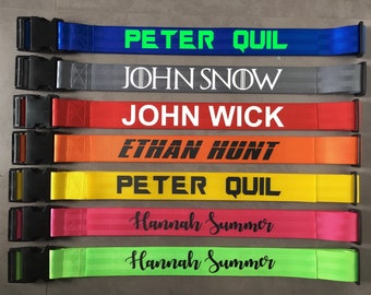 custom luggage strap