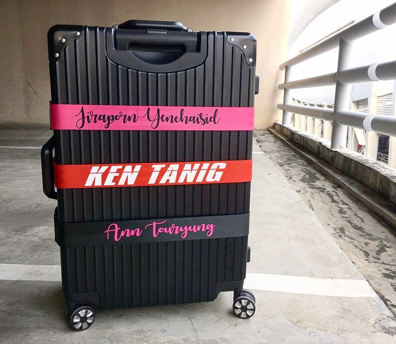 Personalised Luggage strap with 3 Digit TSA Approved Lock TSA Etsy