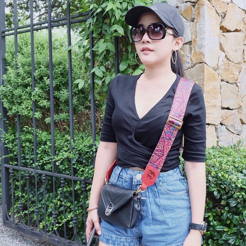 Tan Genuine Leather Guitar Strap Style Handbag Strap Etsy