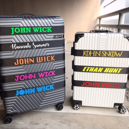 personalised suitcase straps
