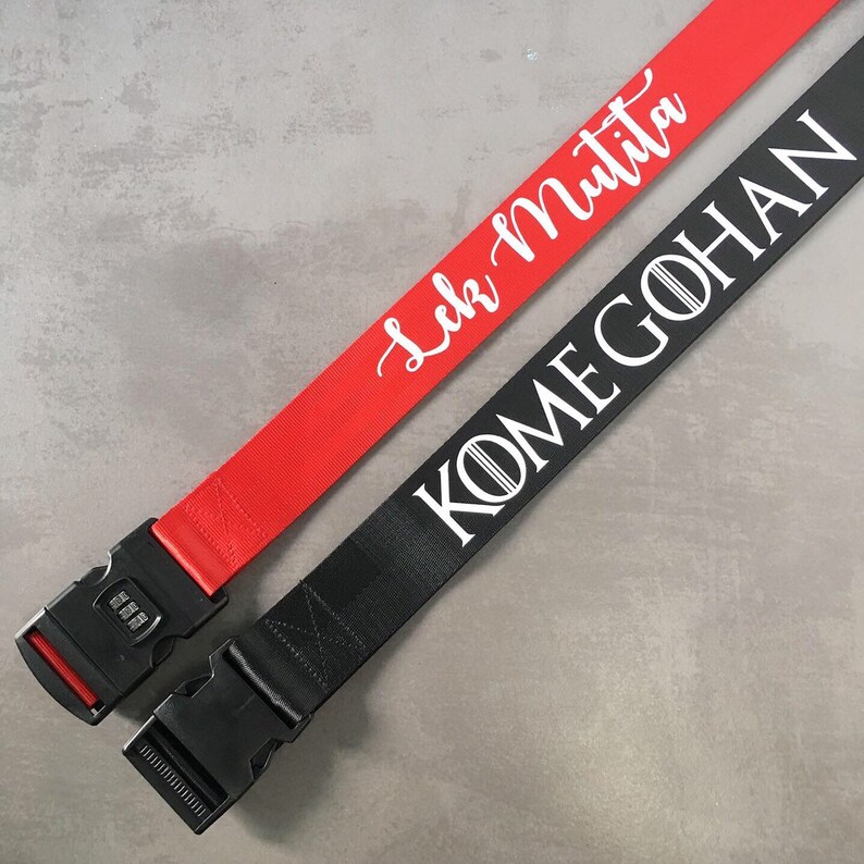 personalised travel straps