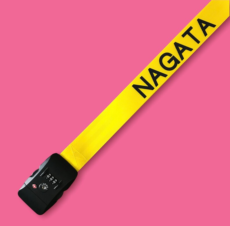 Personalised Luggage Strap With 3 Digit TSA Approved Lock TSA Etsy