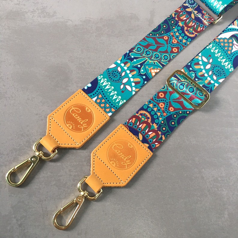 Tan Genuine Leather Guitar Strap Style Handbag Strap Etsy